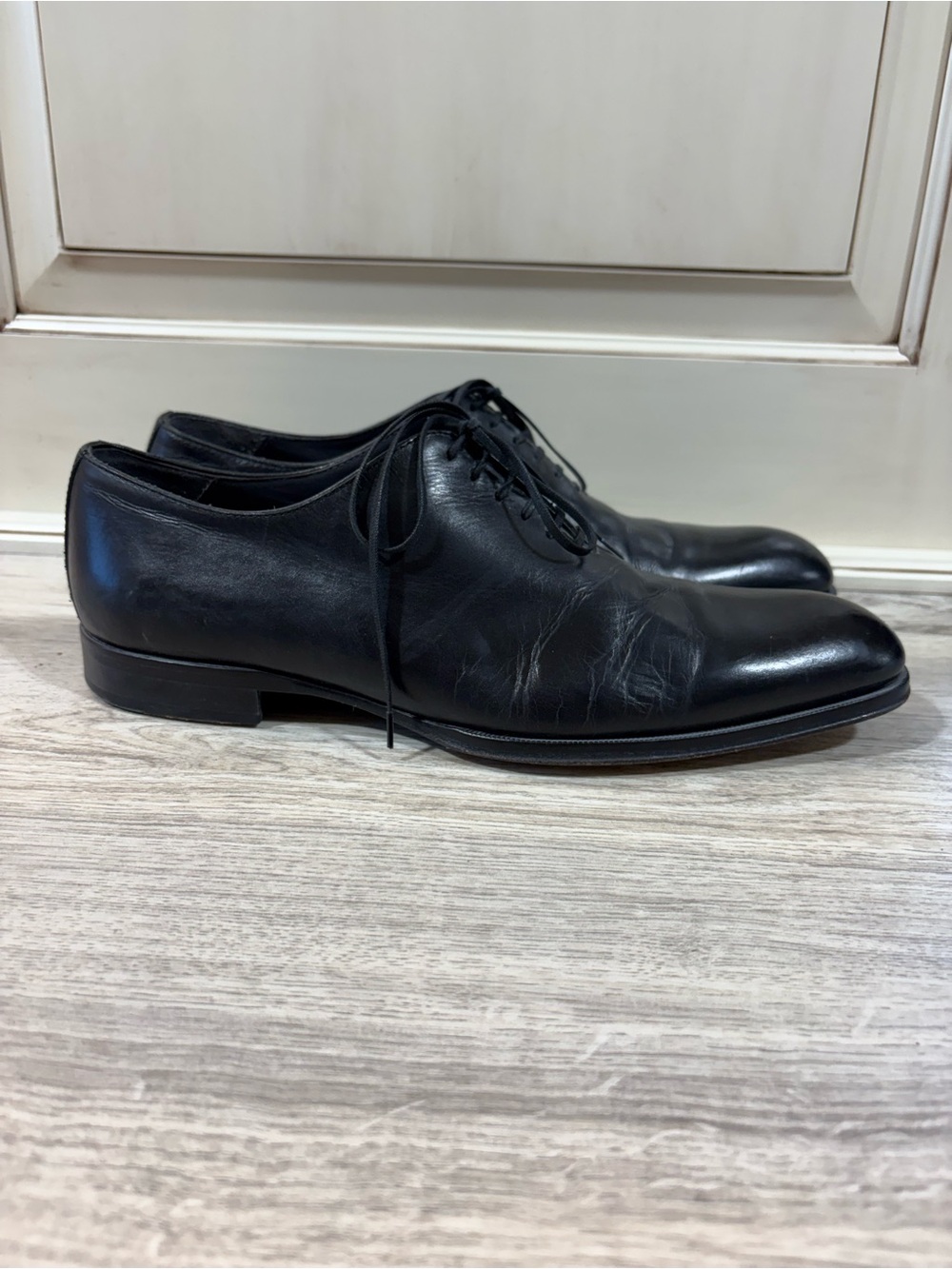 To Boot New York Shoes Mens Dress 9.5 Black Leather Lace Up Office Career Italy